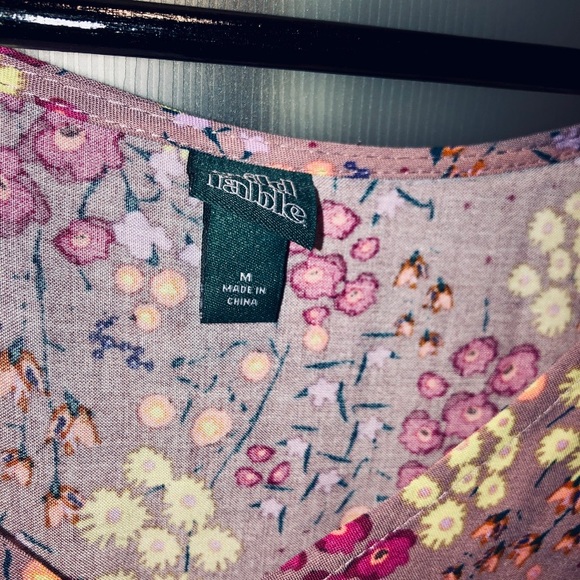 Short Sleeved Purple Dress - Picture 2 of 3